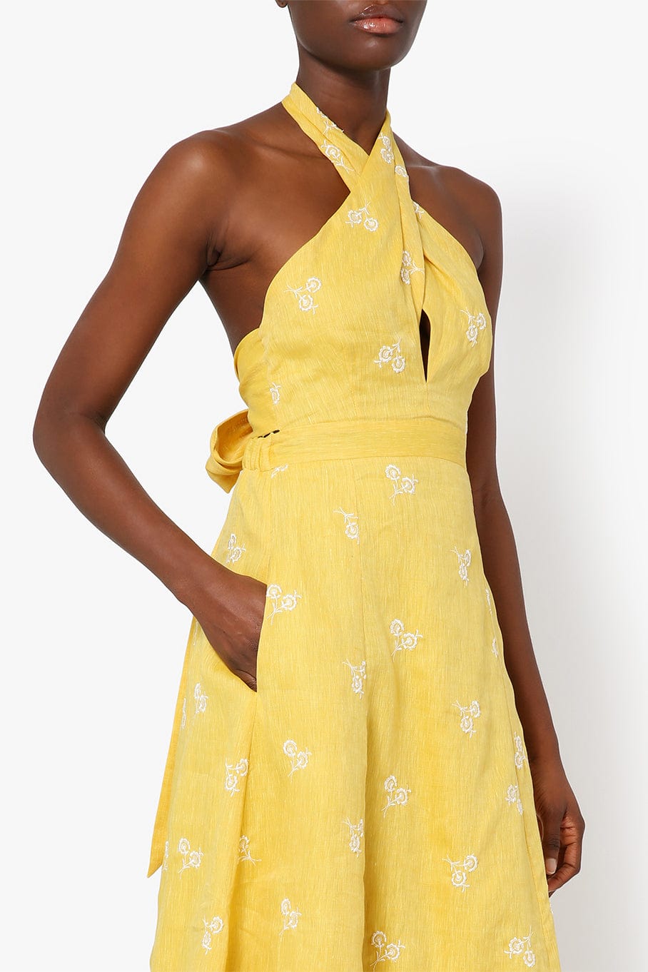 Selene Midi Dress - Yellow