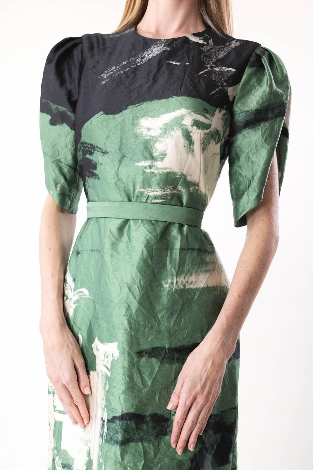 ERDEM-Short Sleeve Pencil Cocktail Dress-