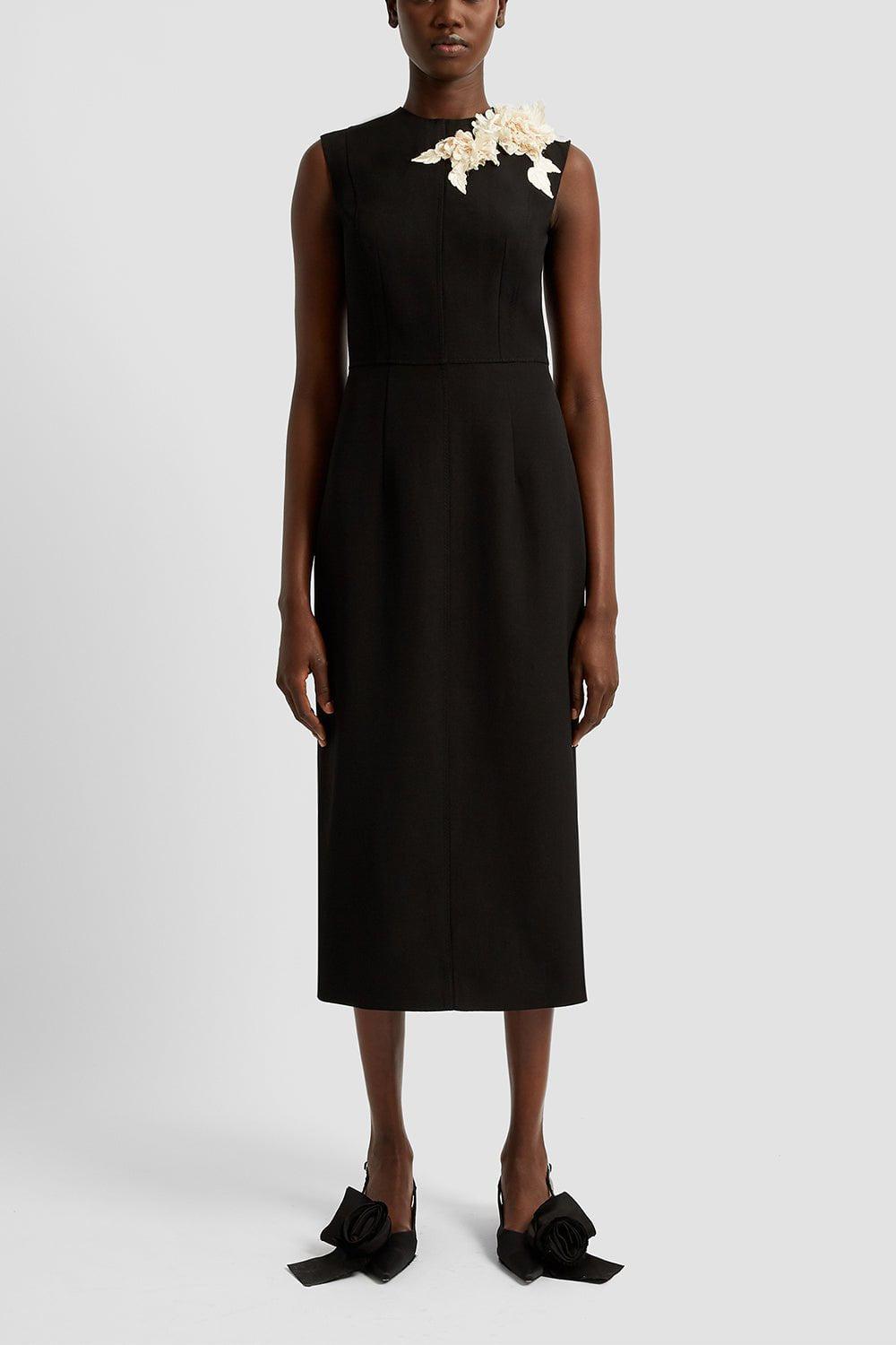 ERDEM-Embellished Pencil Midi Dress-