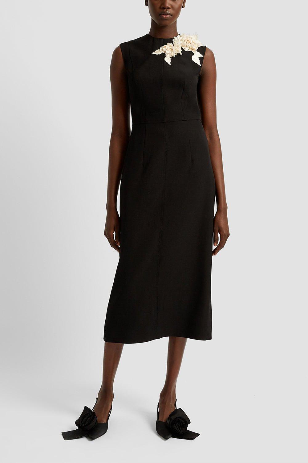 ERDEM-Embellished Pencil Midi Dress-
