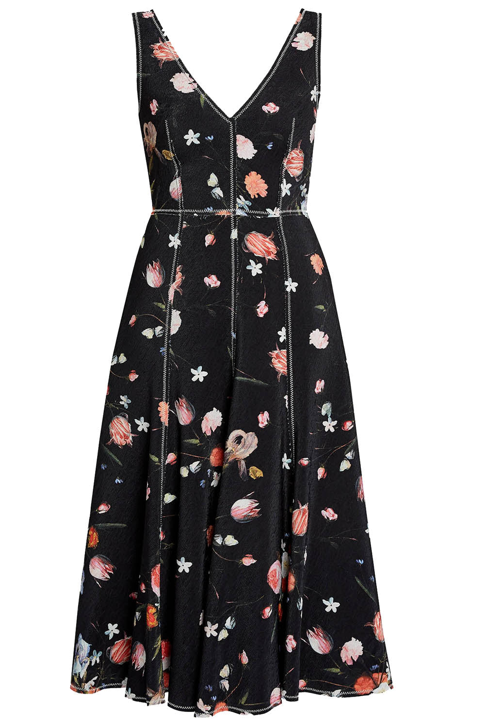 Dutch Floral Textured Sleeveless Cocktail Dress-MULTI-6-CLOTHINGDRESSCOCKTAIL-ERDEM