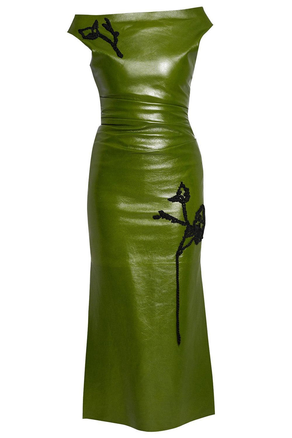green emerald velvet dress Glamorous Vintage Pencil Skirt Tiered Wedding Dress with Flower Embroidery 22 / Off White / Tulle / Lace main image 0