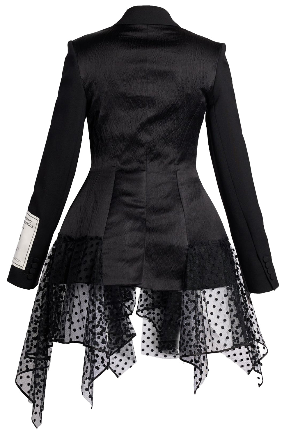 Single Breasted Fitted Blazer-BLACK-4-CLOTHINGJACKETBLAZERS-ERDEM