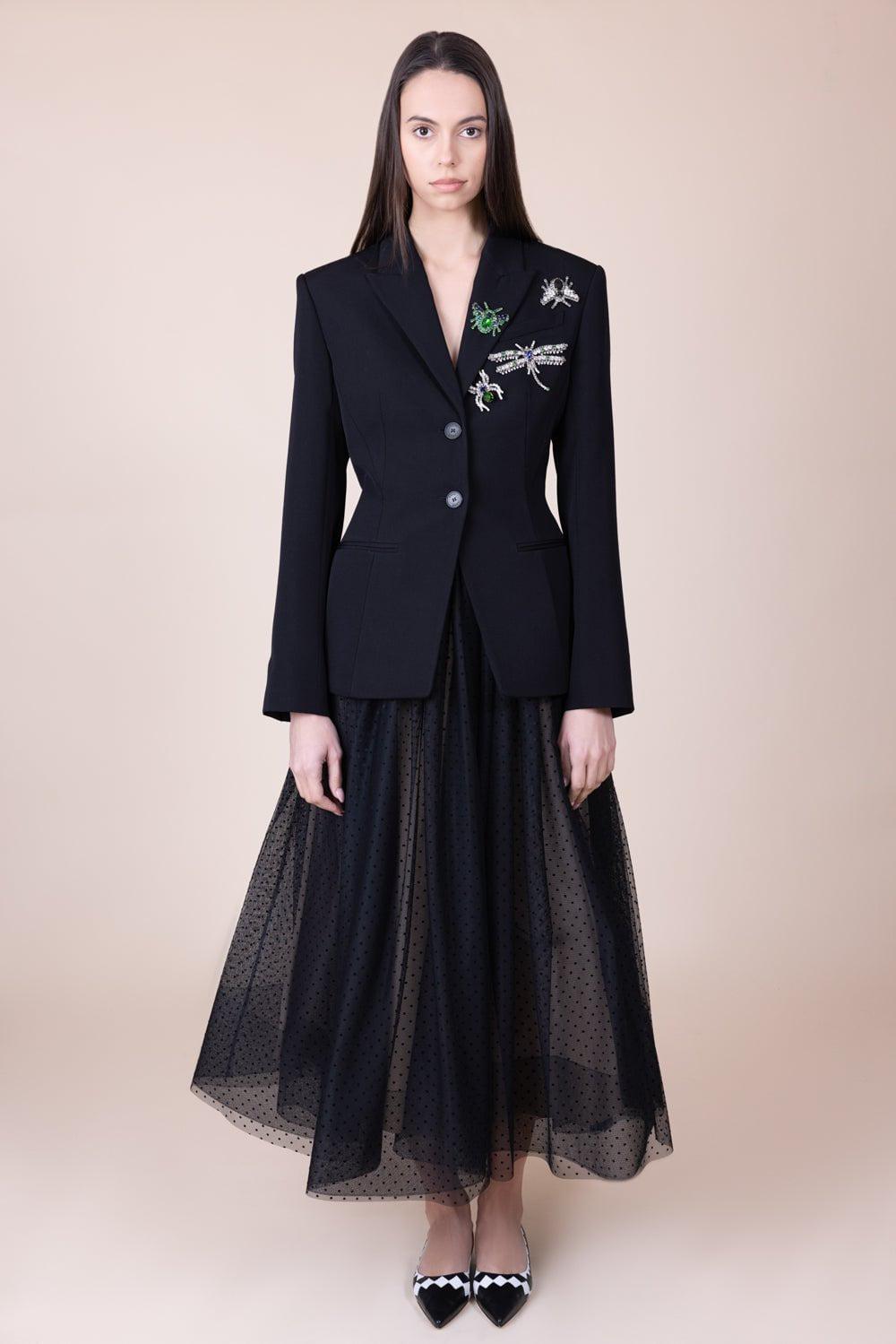 ERDEM-Embroidered Blazer-