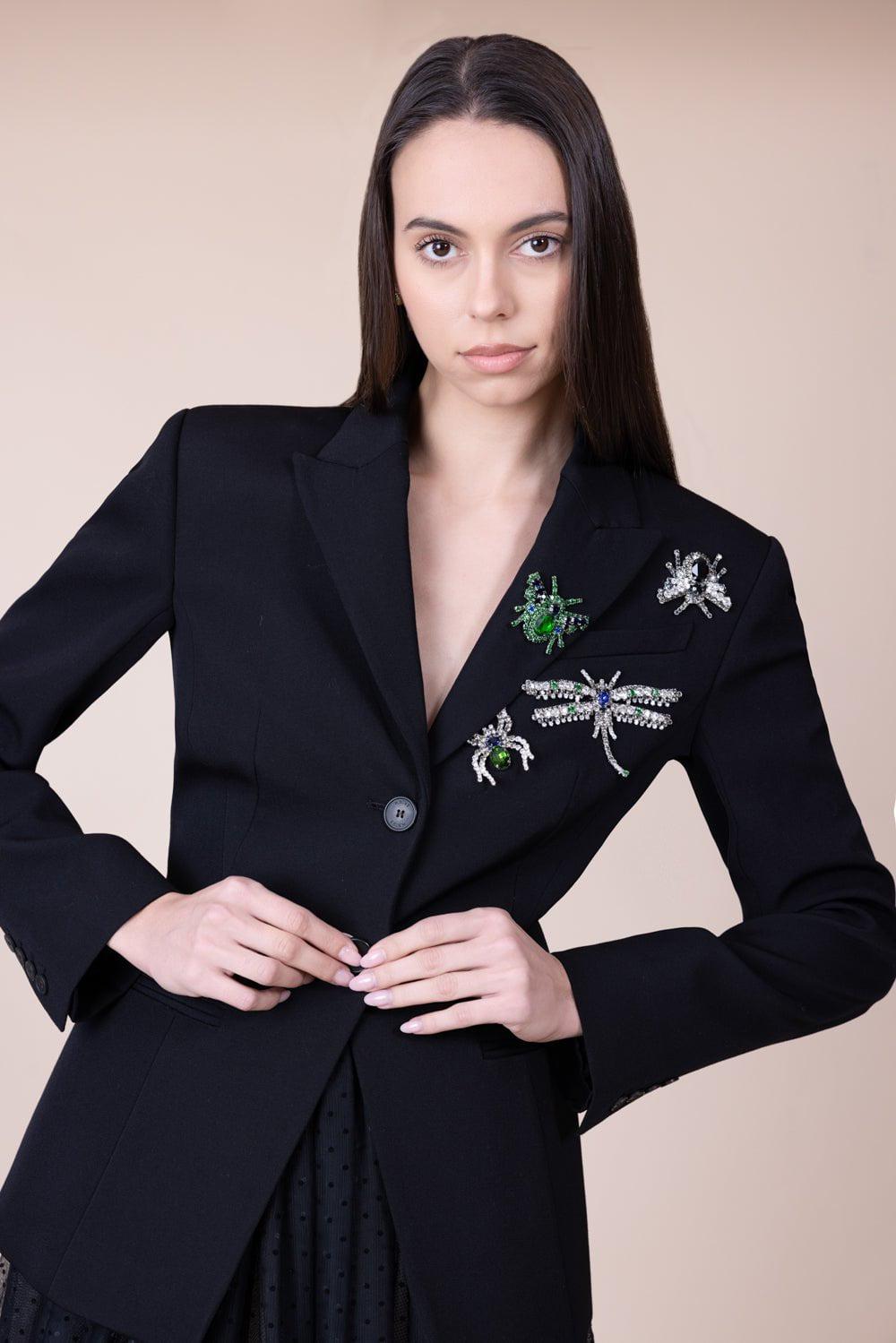 ERDEM-Embroidered Blazer-