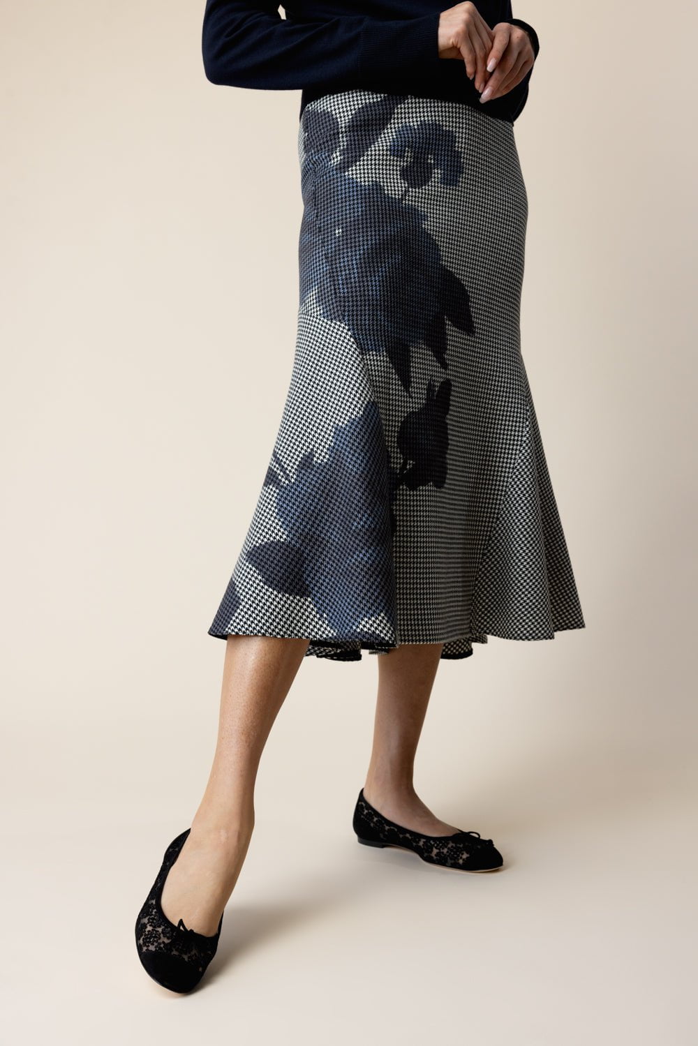 ERDEM-Pencil Flare Skirt-