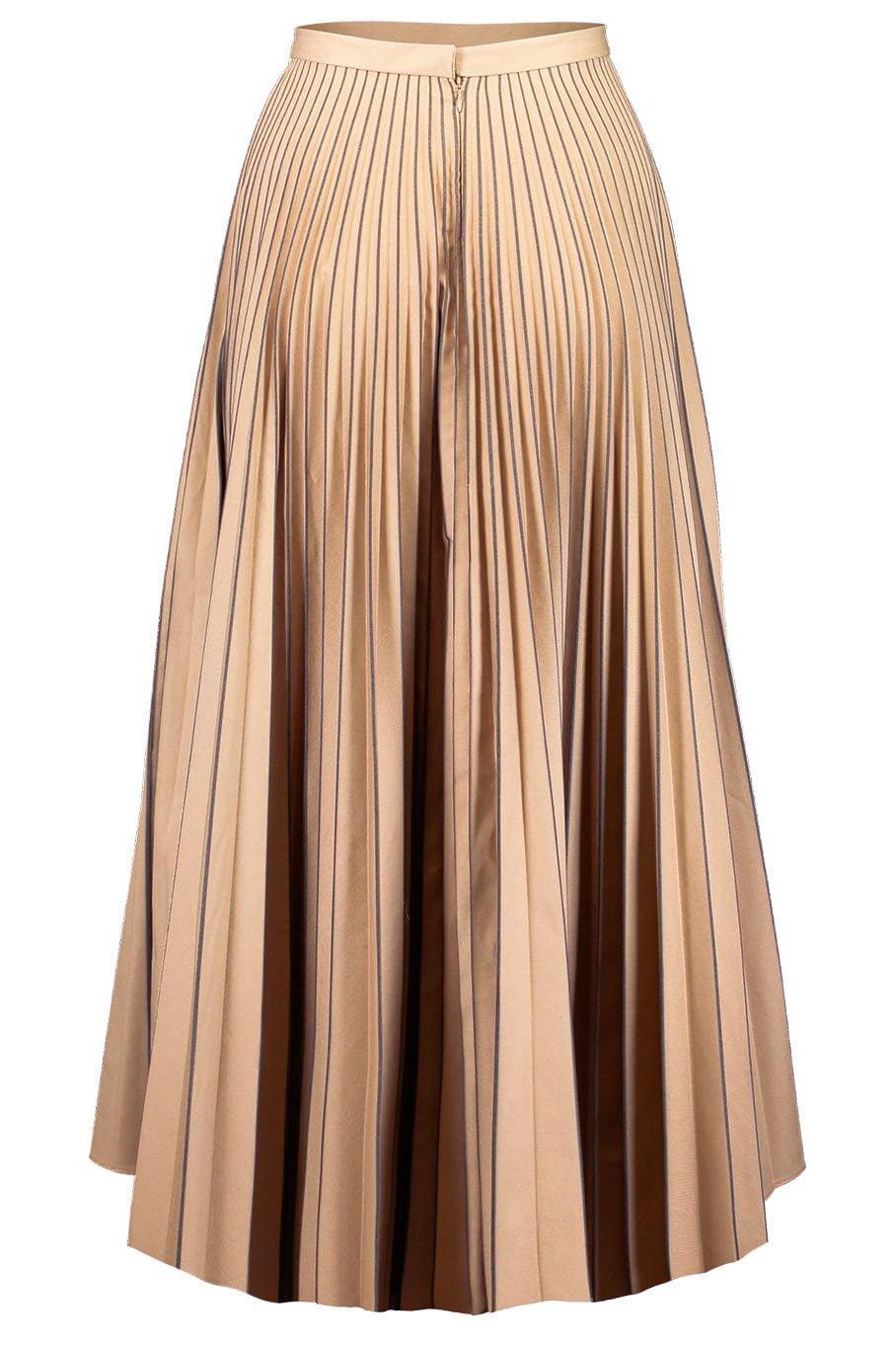 ERDEM-Nesrine Pleated Skirt - Camel-