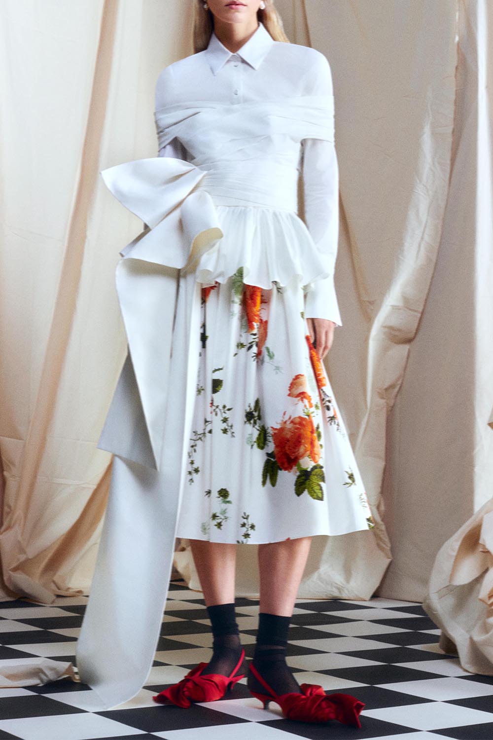 Floral Midi Skirt CLOTHINGSKIRTMIDI ERDEM   