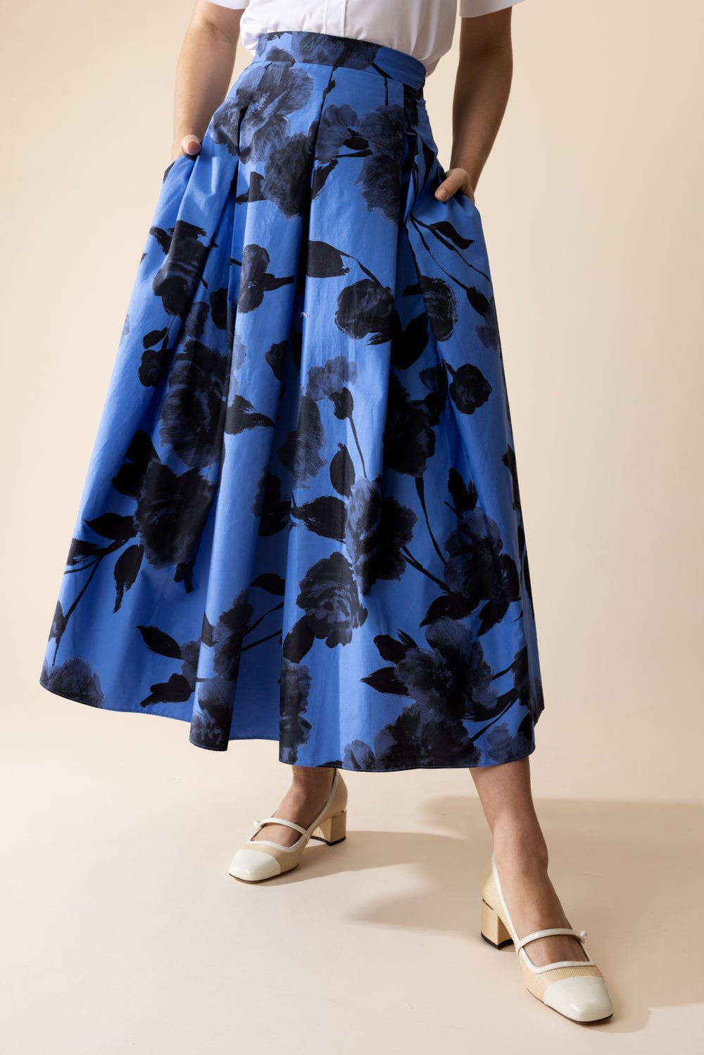 ERDEM-Pleated Volume Midi Skirt-