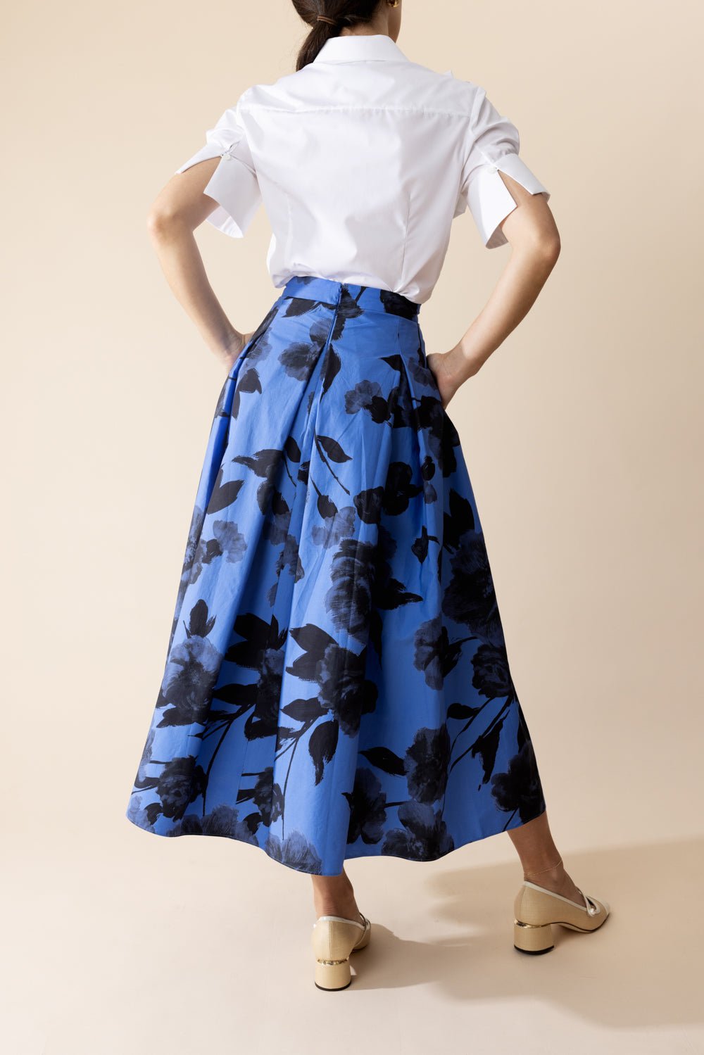 ERDEM-Pleated Volume Midi Skirt-