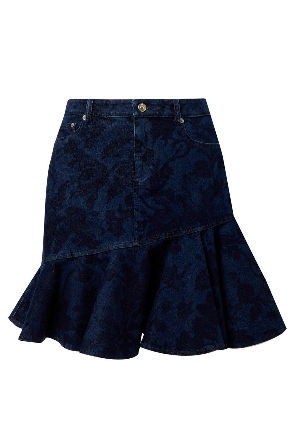 ERDEM-Asymmetrical Mini Skirt-
