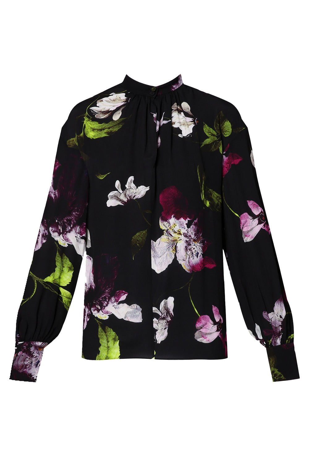 ERDEM-Gathered Sleeve Blouse-