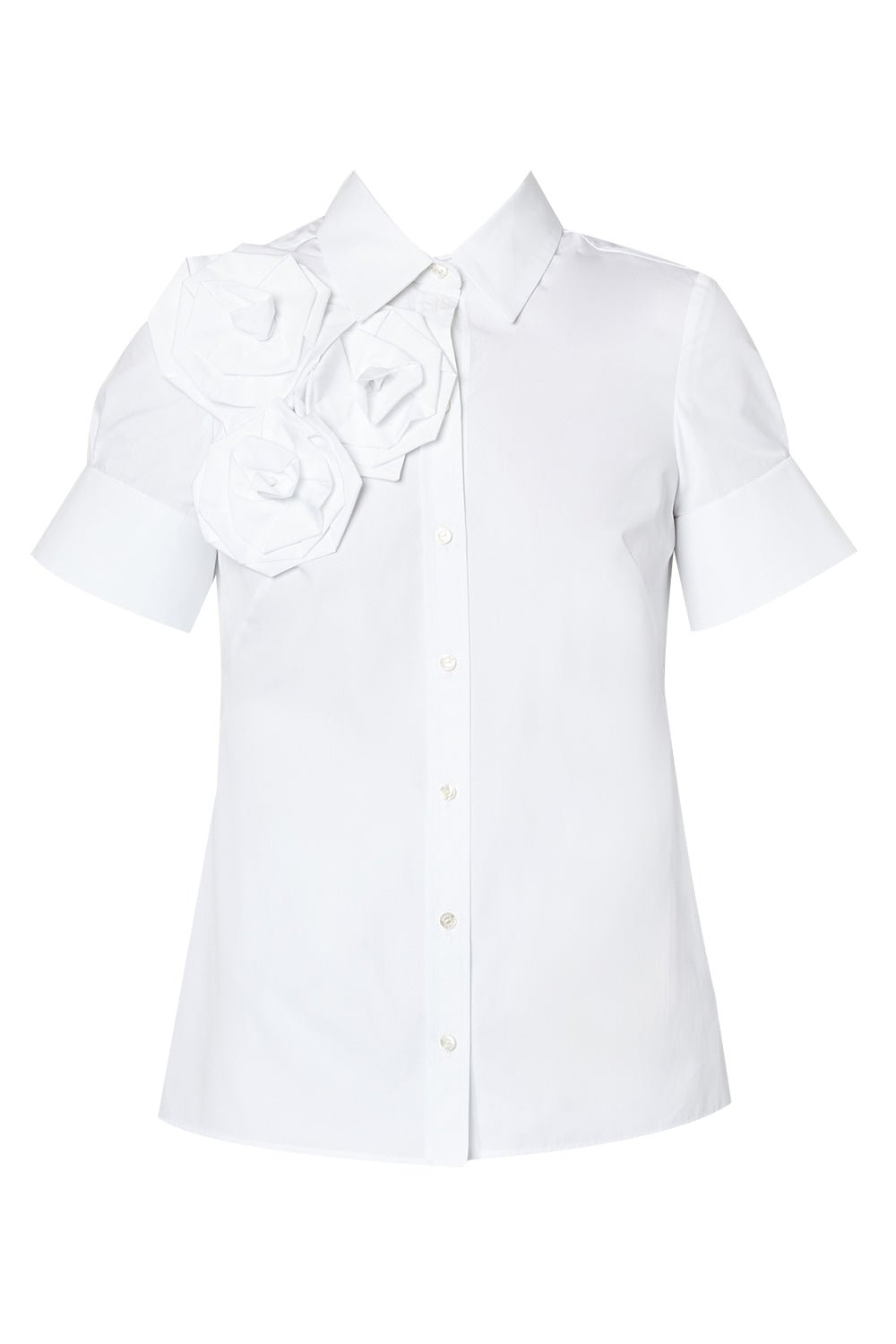 ERDEM-Rosette Button Down Shirt-