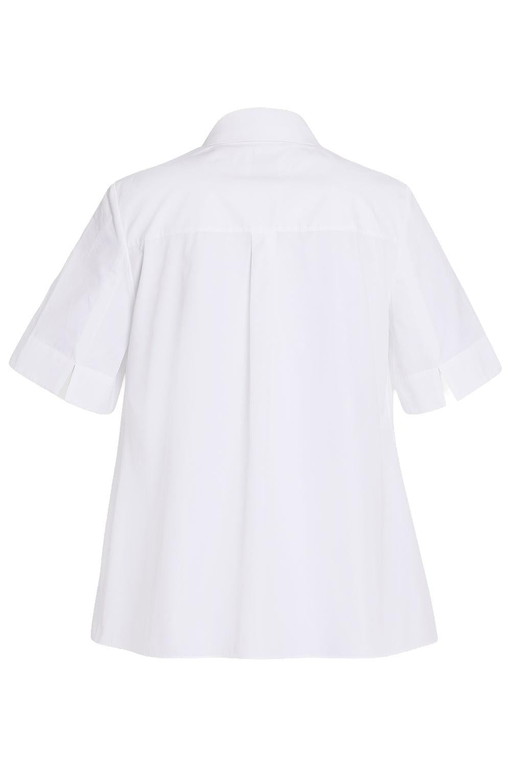  Poplin Short Sleeve Shirt-WHITE-2-CLOTHINGTOPBLOUSE-ERDEM 