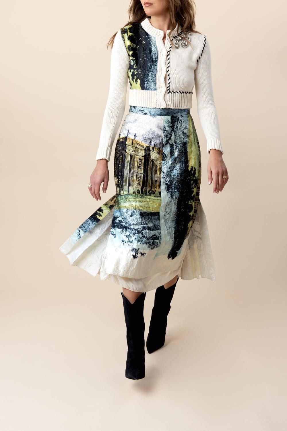 ERDEM-Cropped Button Down Cardigan-