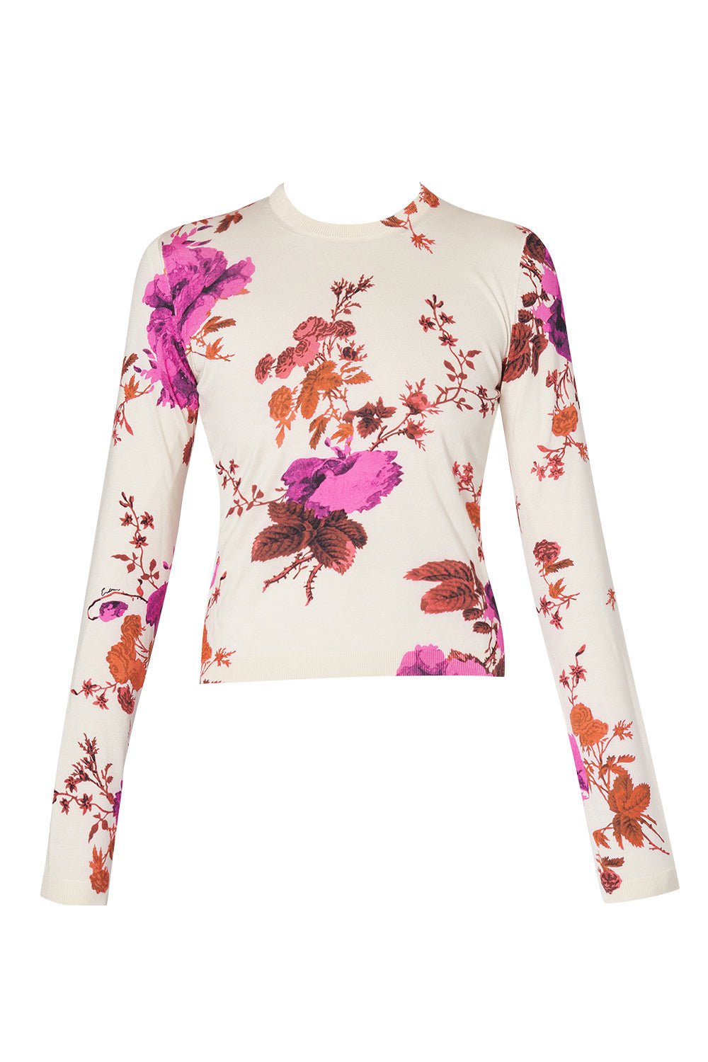 ERDEM-Rose Print Sweater-