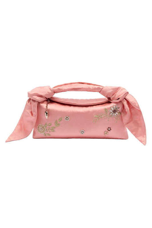 Embellished East West Bloom Bag - Peony-PINK-HANDBAGTOP HANDLE-ERDEM