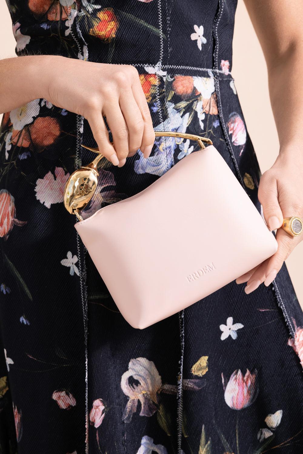 Mini Bloom Bag - Blush-PINK-HANDBAGTOP HANDLE-ERDEM