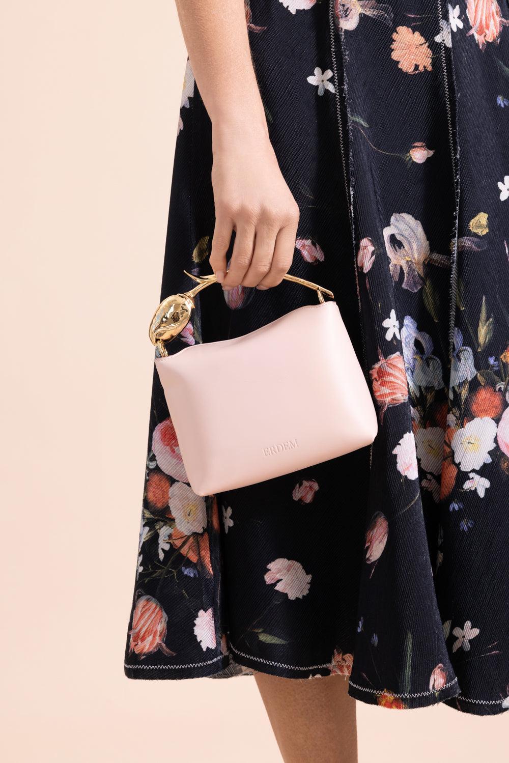 Mini Bloom Bag - Blush-PINK-HANDBAGTOP HANDLE-ERDEM