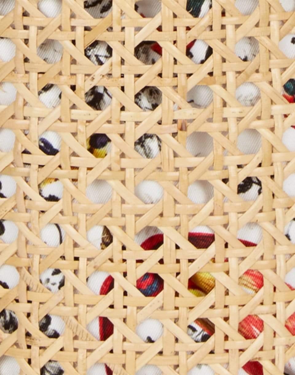 ERDEM-Straw Bucket Bag Rattan-STRAW