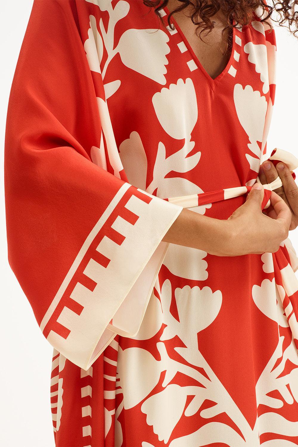 Holi Kaftan-RED-O/S-CLOTHINGSWIM-ERES