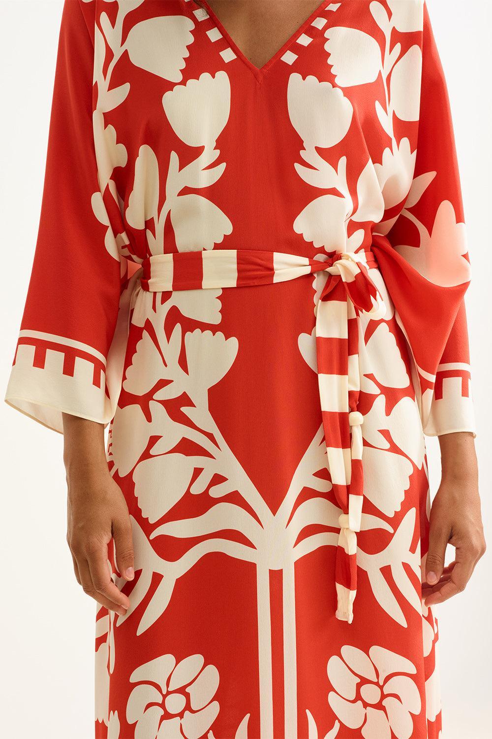 Holi Kaftan-RED-O/S-CLOTHINGSWIM-ERES