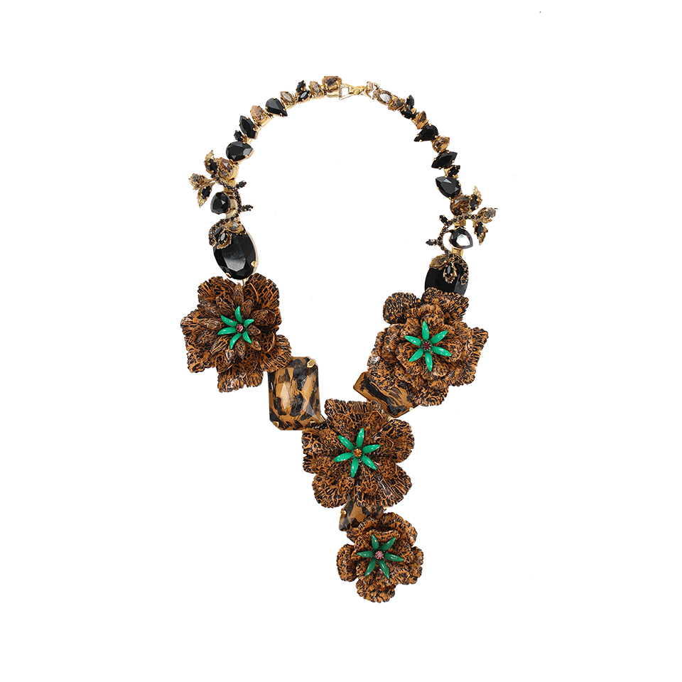 ERICKSON BEAMON-Yellow And Black Urban Jungle Necklace-YLLW/BLK