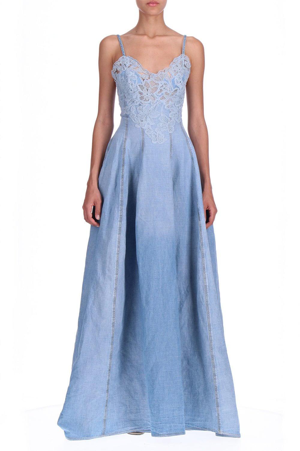 ERMANNO SCERVINO-Faux Denim Dress-