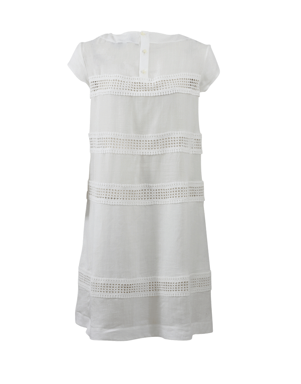 ERMANNO SCERVINO-Perforated Lace Dress-