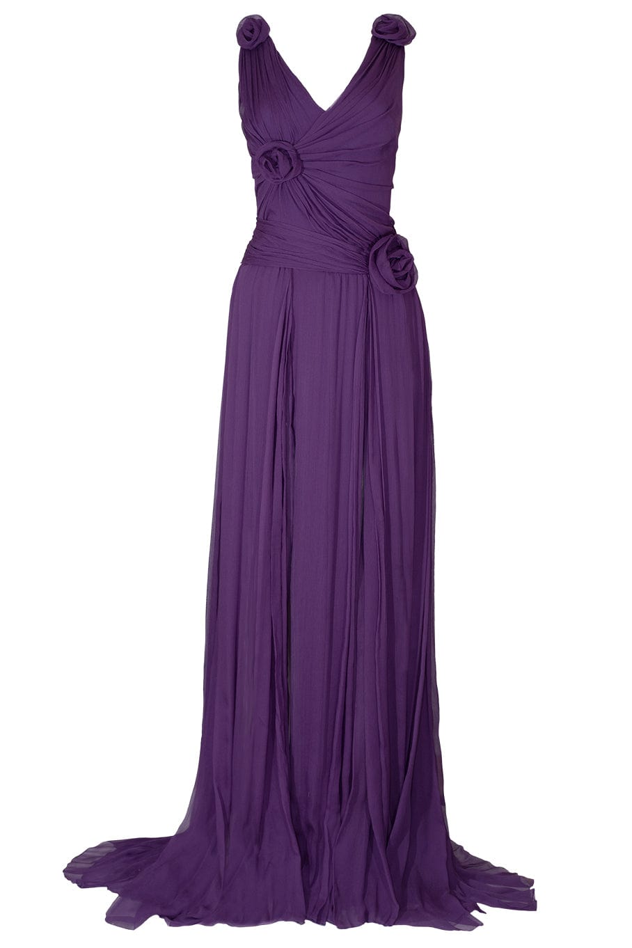 ERMANNO SCERVINO-Sleeveless Chiffon Gown-