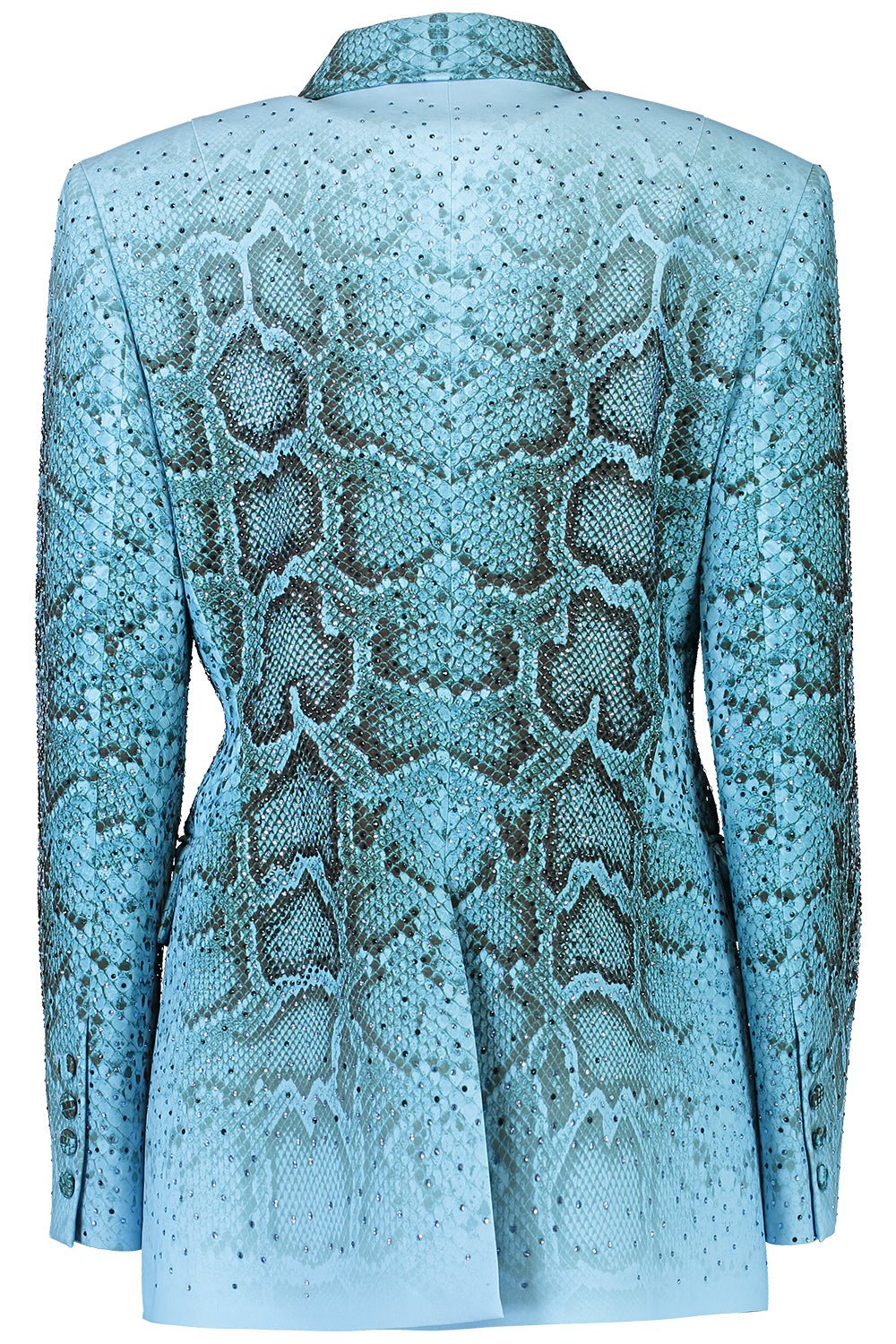 ERMANNO SCERVINO-Snake Print Double Breasted Jacket-