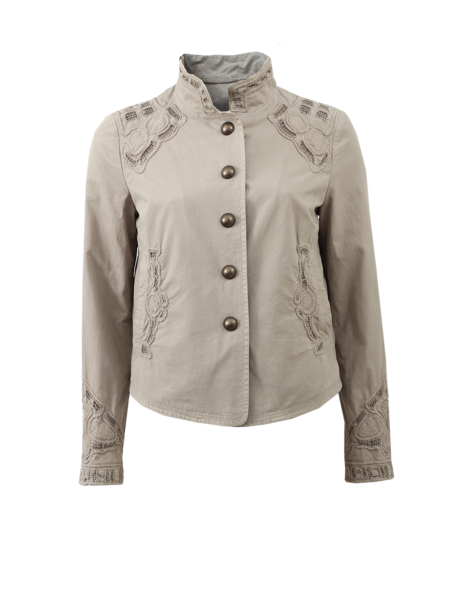 ERMANNO SCERVINO-Embellished Military Jacket-