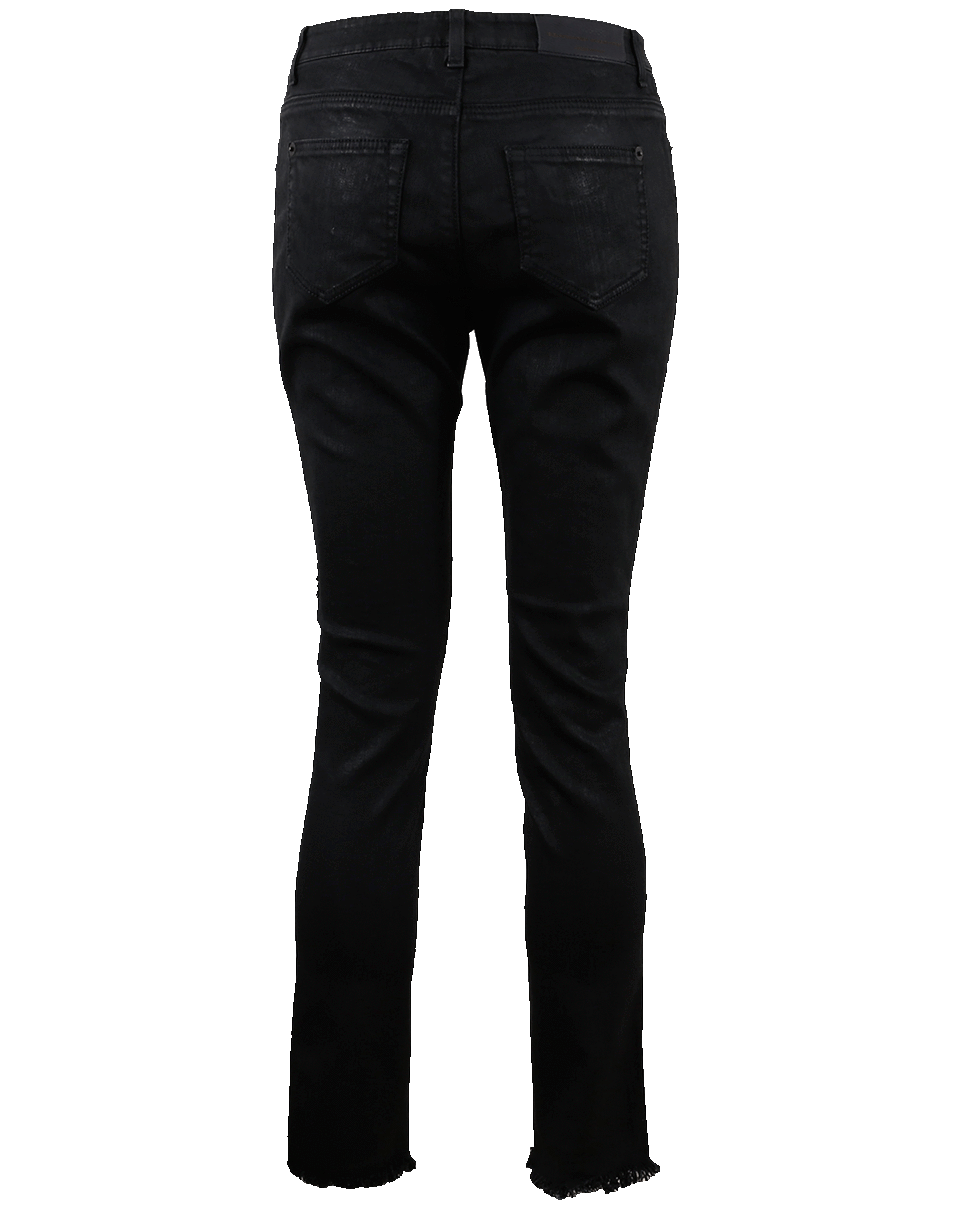 ERMANNO SCERVINO-Skinny Coated Beaded Jean-