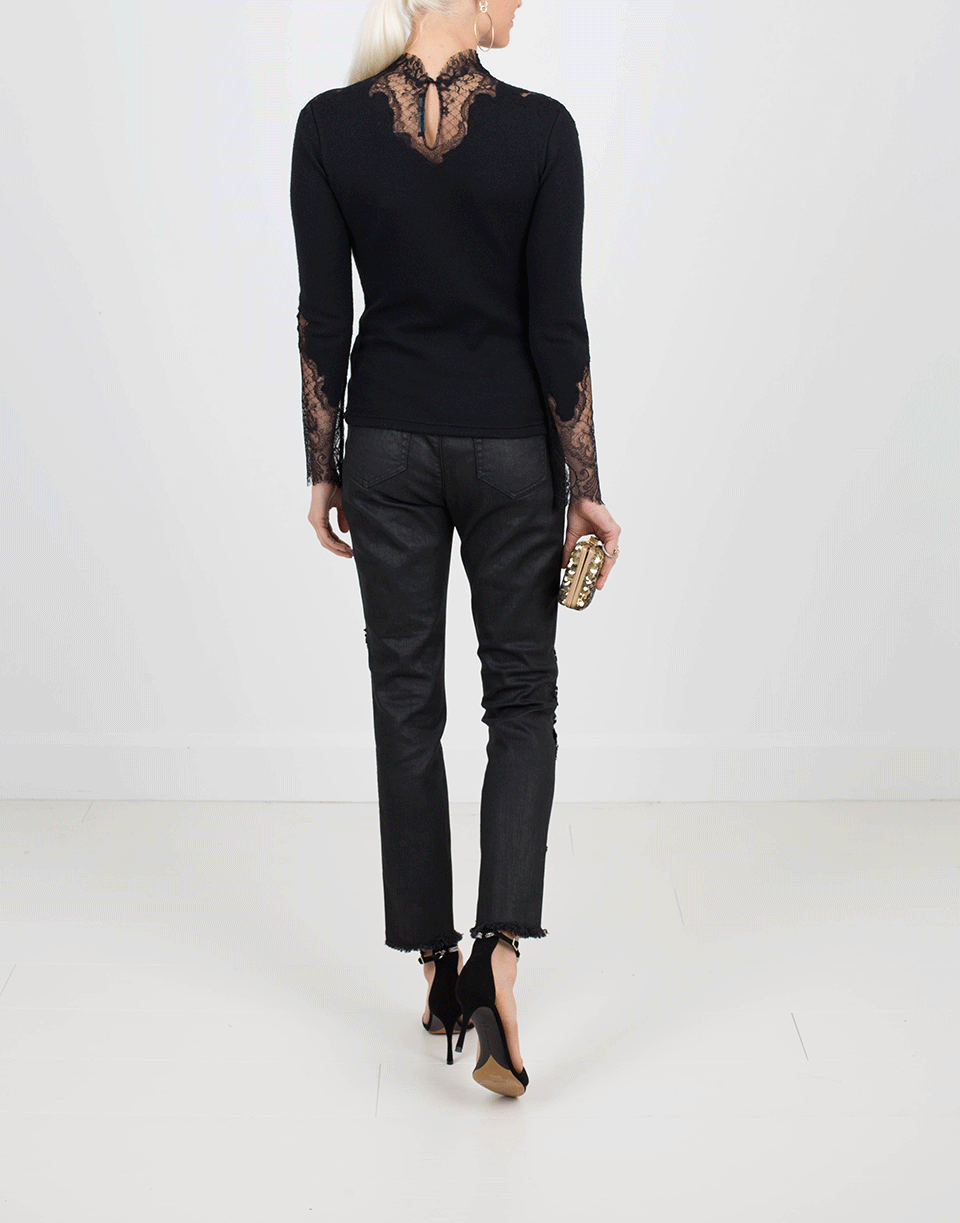 ERMANNO SCERVINO-Skinny Coated Beaded Jean-