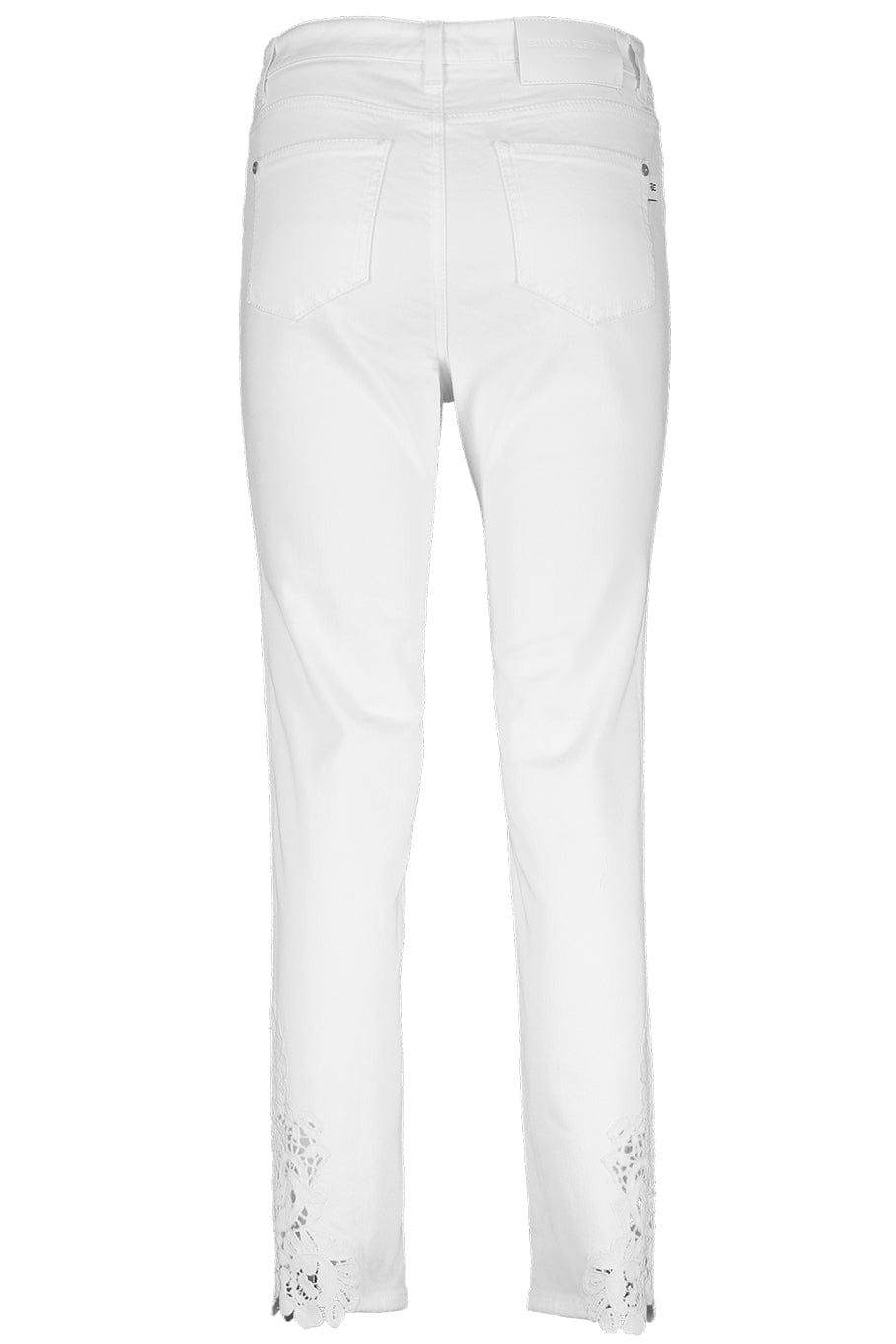 ERMANNO SCERVINO-Denim With Lace Slim Trousers-
