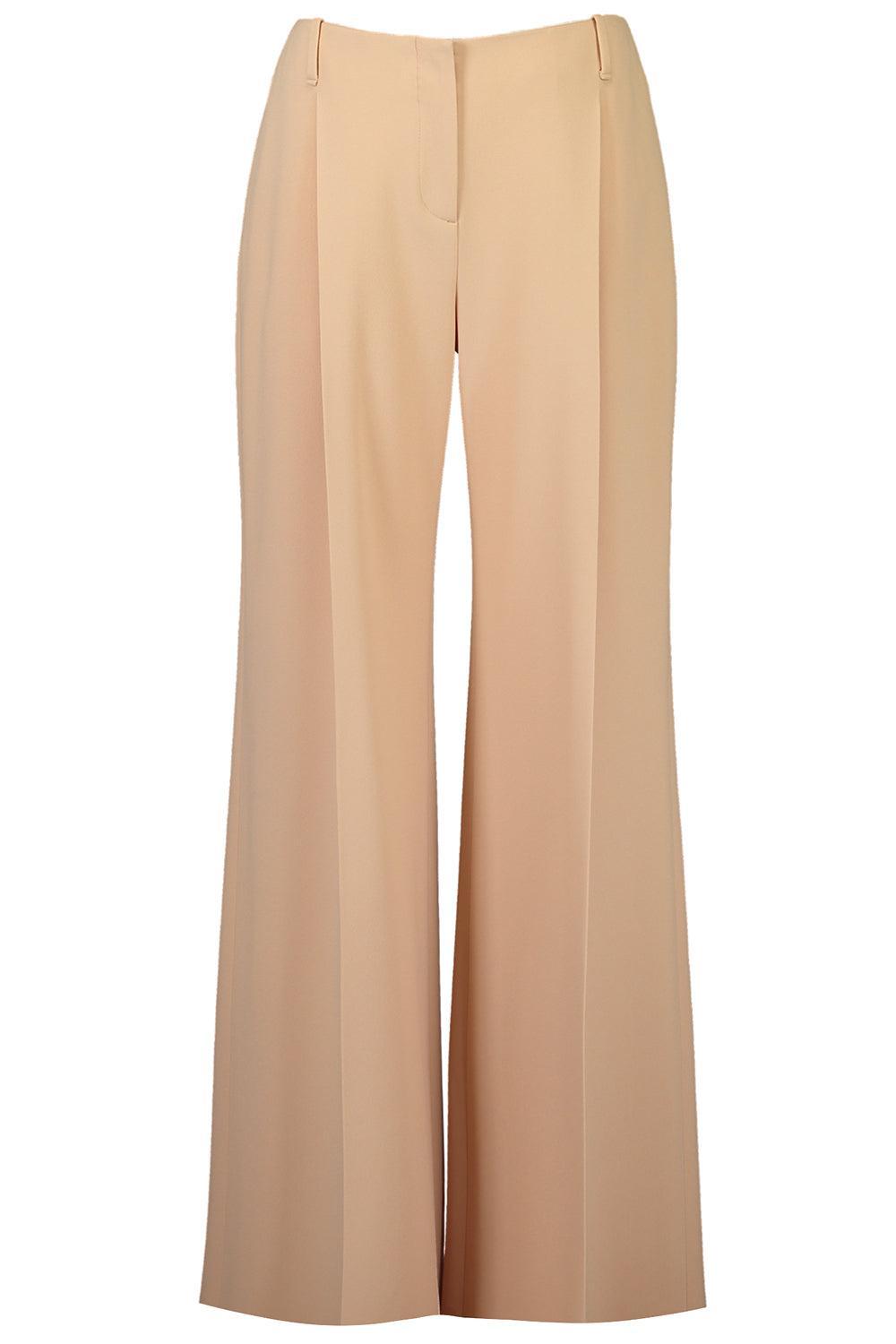 Wide Leg Pant - Toasted Almond-BROWN-40-CLOTHINGPANTWIDE LEG-ERMANNO SCERVINO