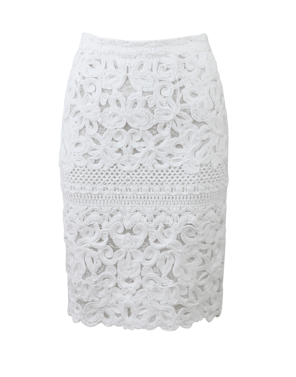 ERMANNO SCERVINO-Lace Pencil Skirt-