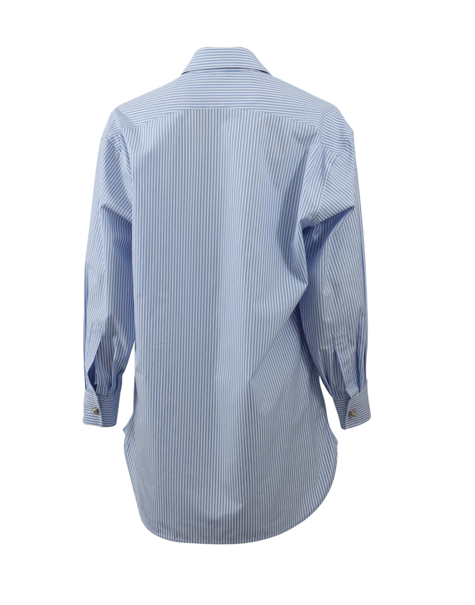 ERMANNO SCERVINO-Stripe Henley Blouse-