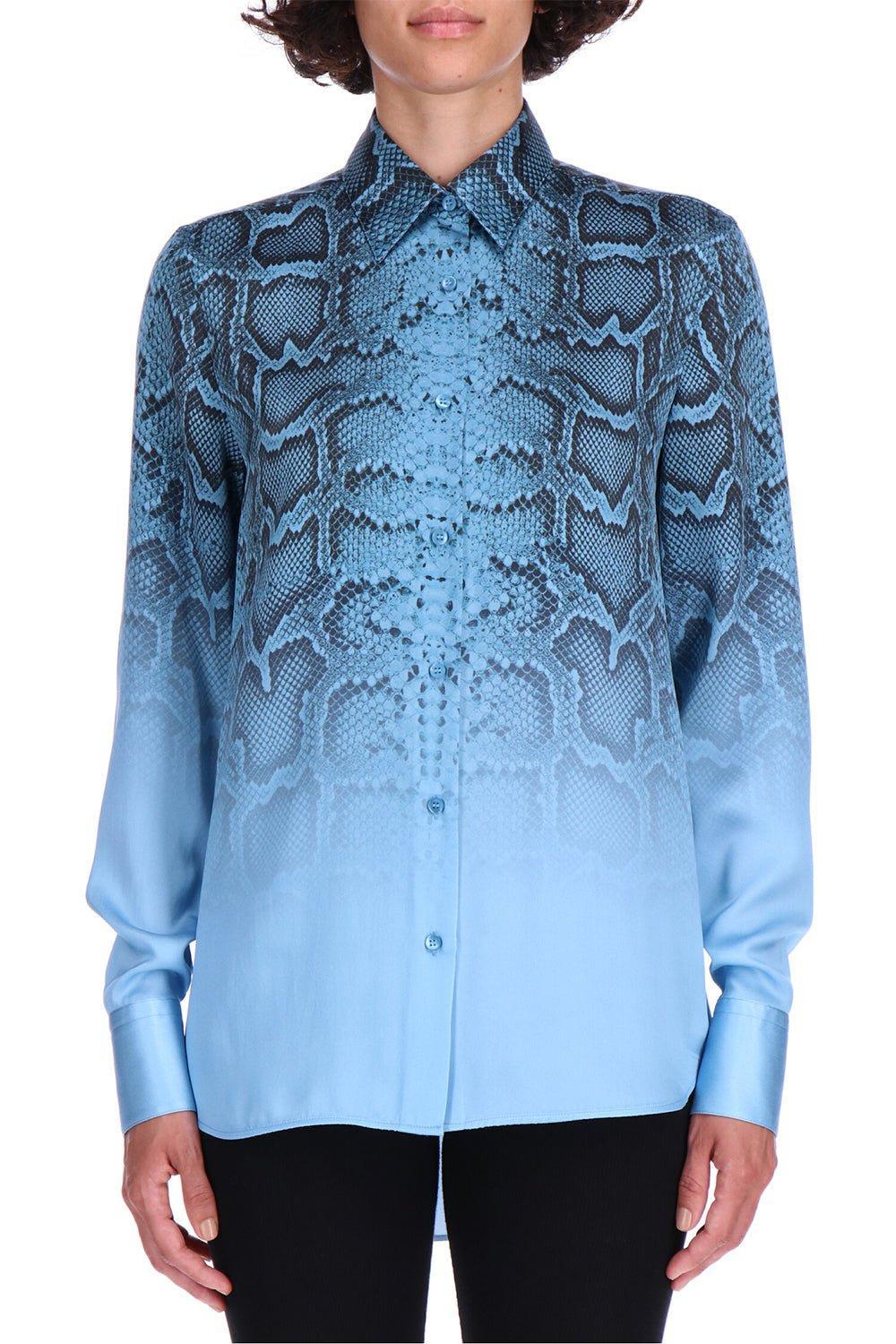ERMANNO SCERVINO-Snake Print Long Sleeve Shirt - Pitone-