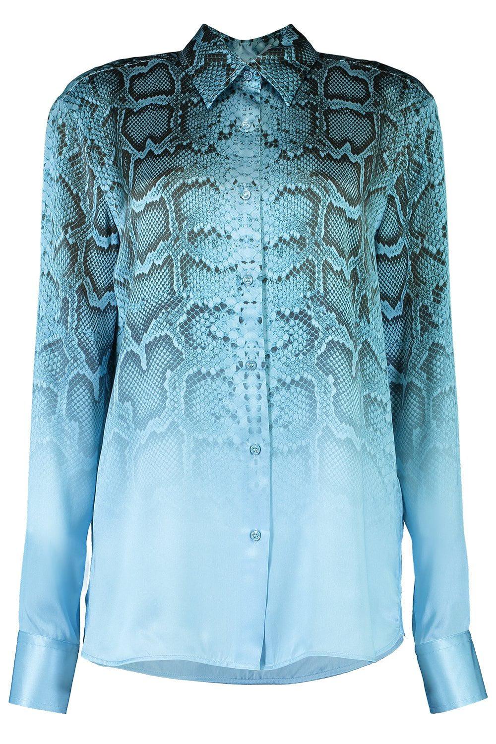 ERMANNO SCERVINO-Snake Print Long Sleeve Shirt - Pitone-