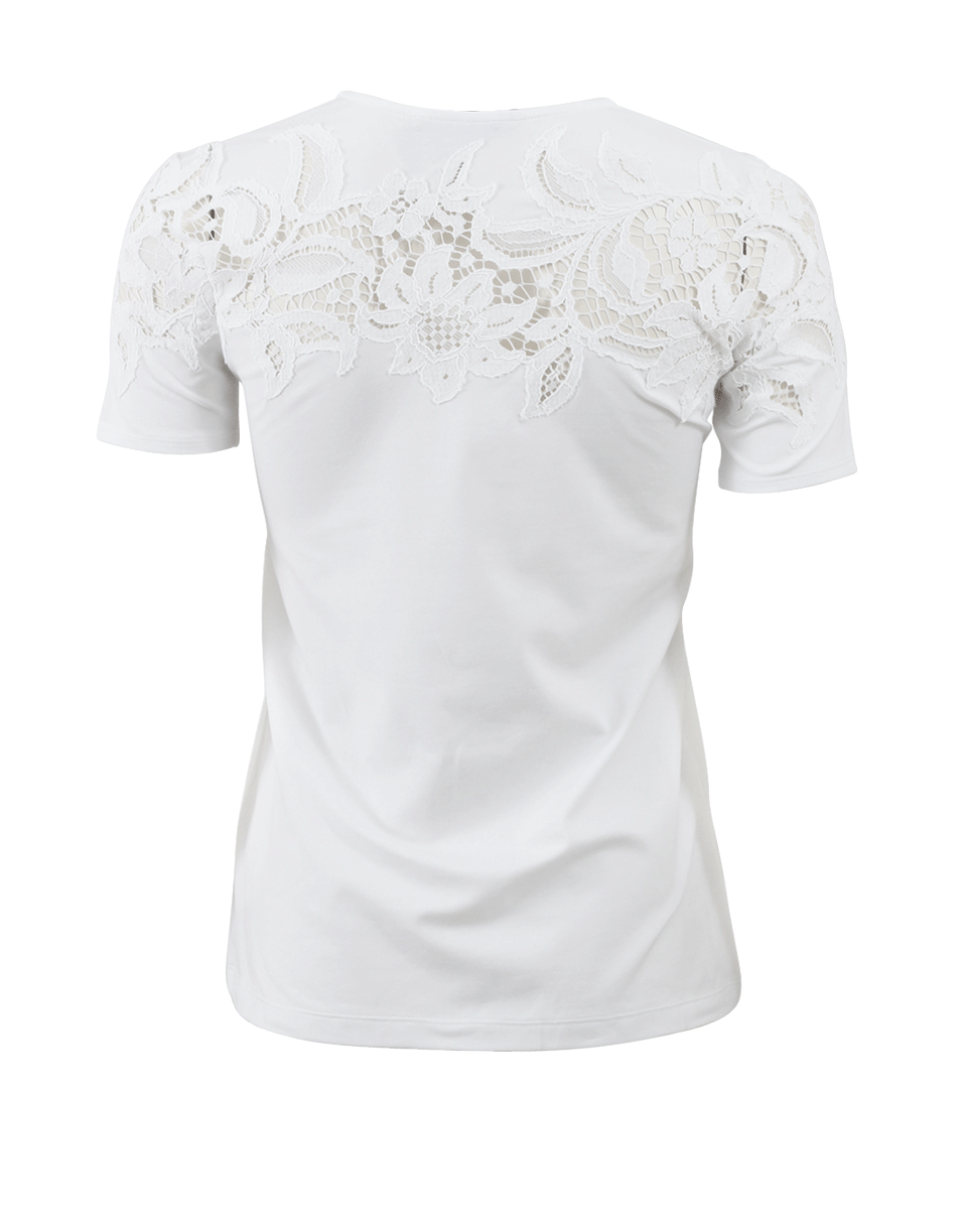 ERMANNO SCERVINO-Lace Inset T-Shirt-