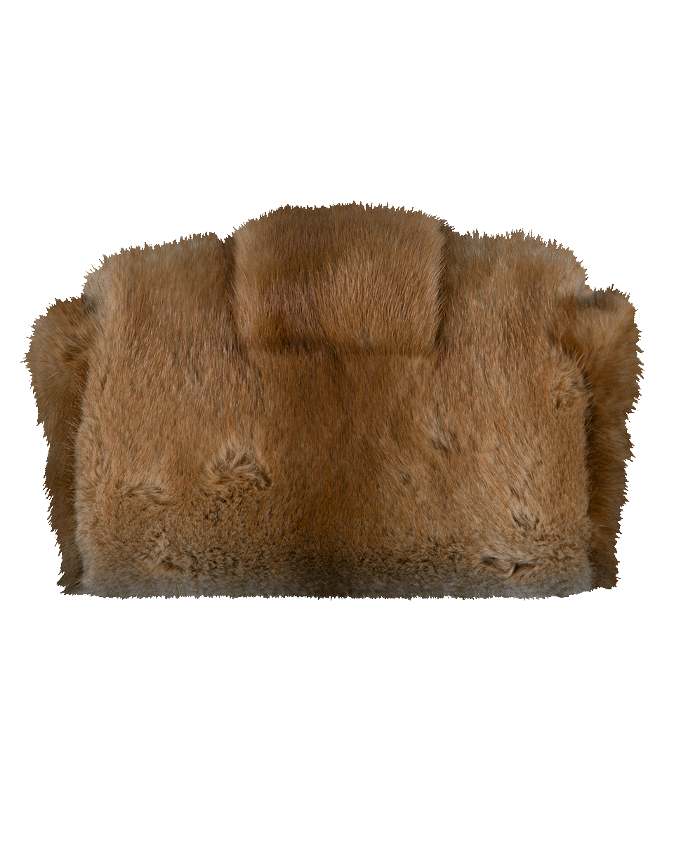 ERMANNO SCERVINO-Jeweled Fur Bag-BROWN