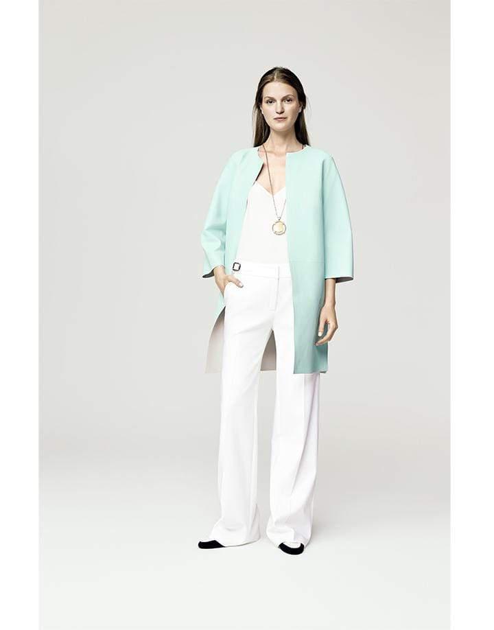 ESCADA-Larida Leather Reversible Coat-OFF WHITE