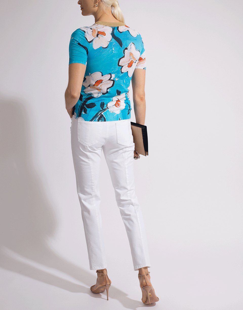 ESCADA-Siemara Floral Print Knit Top-