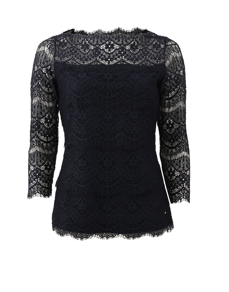ESCADA-Evonia Lace Jersey Top-