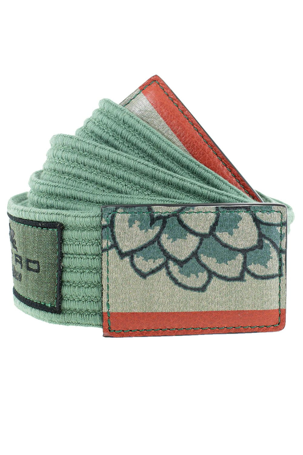 ETRO-Textured Belt-GREEN