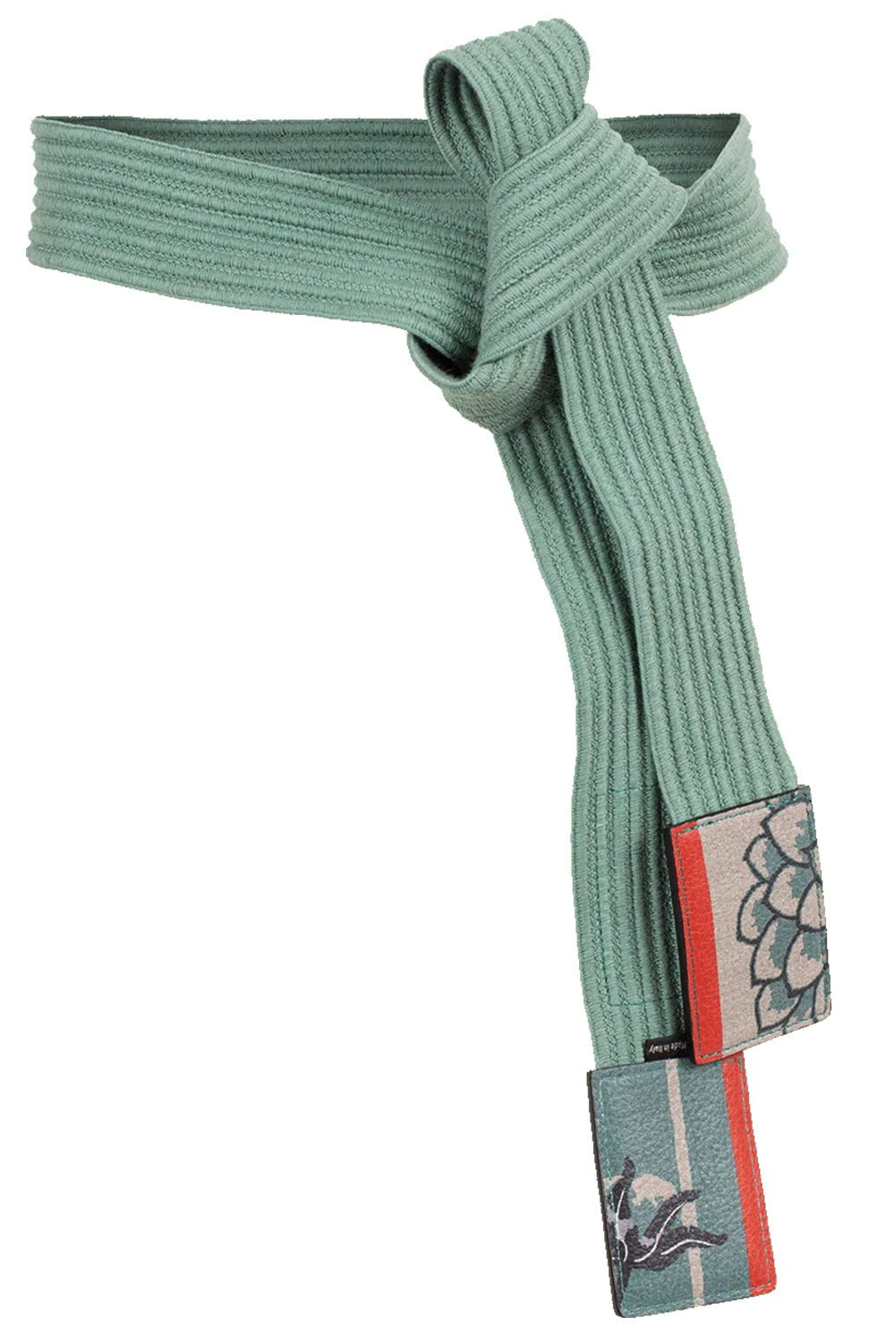 ETRO-Textured Belt-GREEN