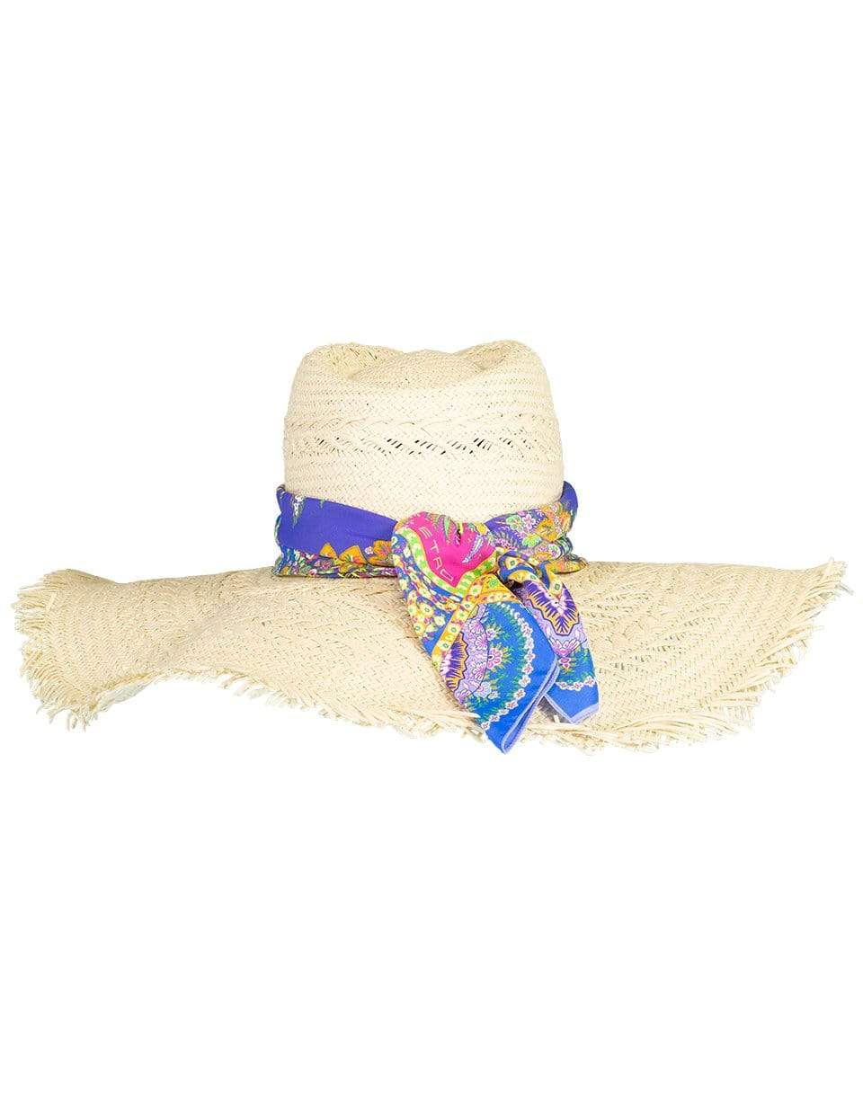 ETRO-Straw Hat With Bandana-