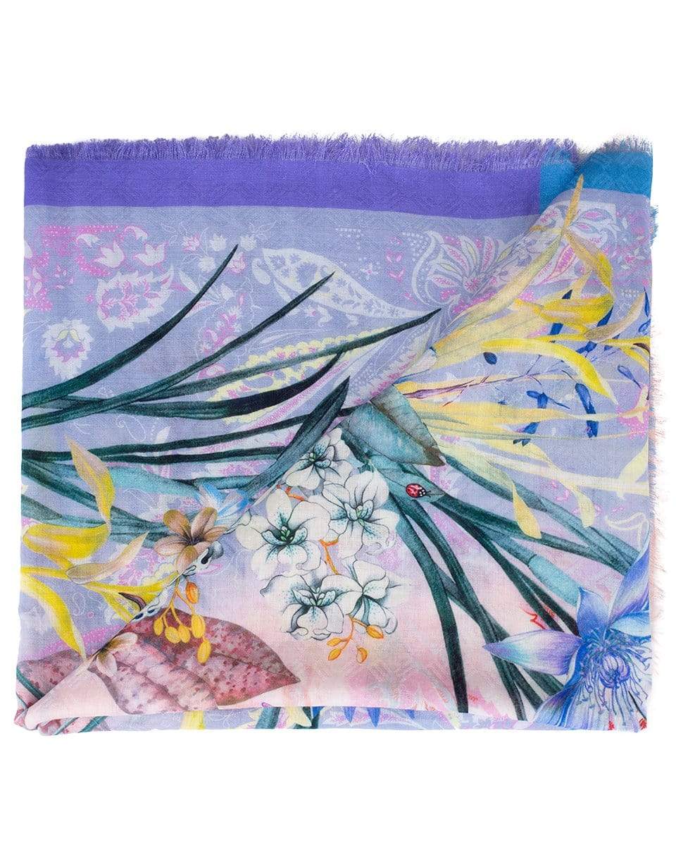 ETRO-Bombay Print Scarf-LILAC