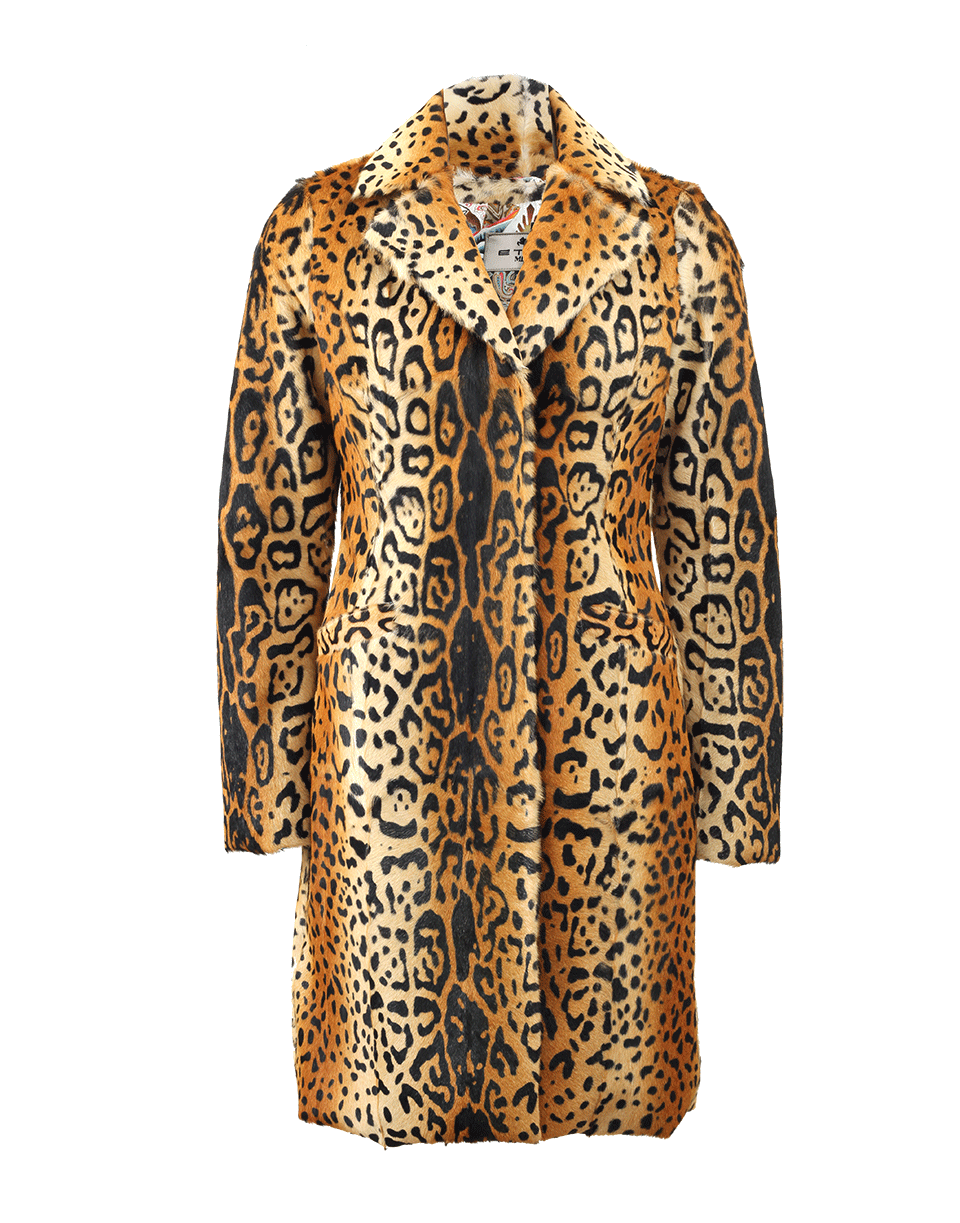 ETRO-Lamb Leopard Print Coat-LEOPARD